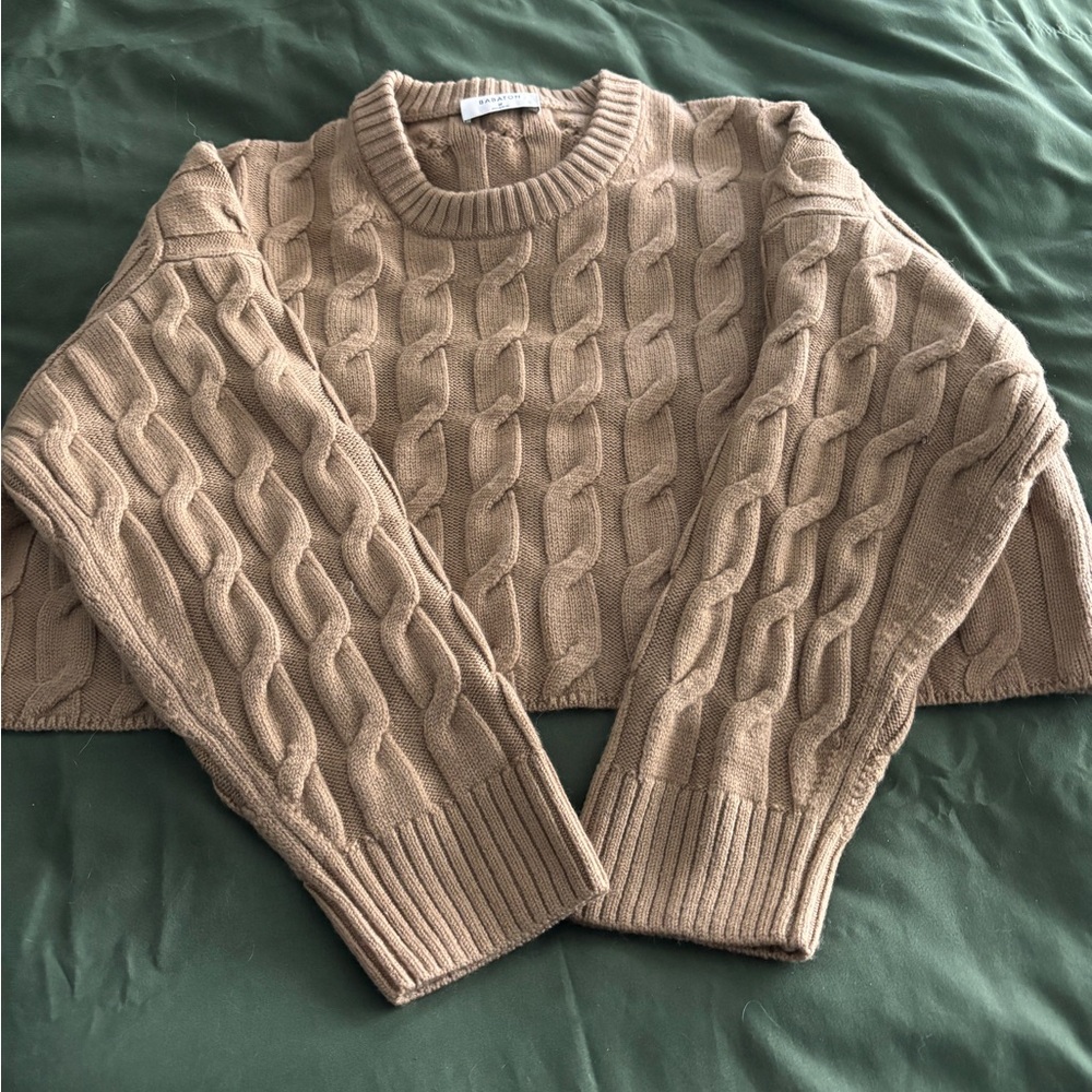 Babaton crop sweater size M